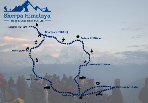 Ghorepani-Poonhill-Trek-map